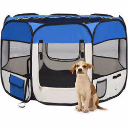Ce parc pour chiens pliable est idéal pour le dressage des chiens, comme zone de couchage ou comme aire de jeu pour courir. C ...