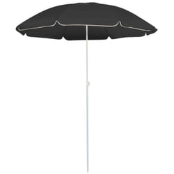 Parasol d'extérieur avec mât en acier Anthracite 180 cm
