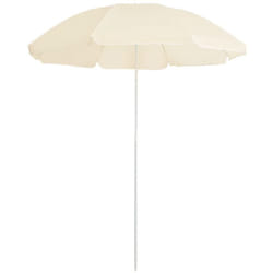 Parasol de jardin avec mât en acier sable 180 cm Vidaxl