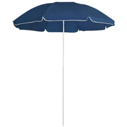 Parasol de jardin avec mât en acier bleu 180 cm vidaXL