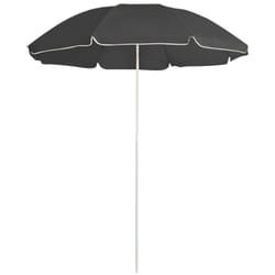 Parasol de jardin avec mât en acier anthracite 180 cm Vidaxl