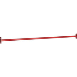 Vidaxl - Barre de retournement 125 cm Acier Rouge