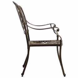 VidaXL 315567 chaise d'extérieur Terrace Fonte d'aluminium Bronze - Vue supplémentaire 4