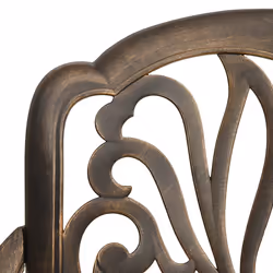 VidaXL 315567 chaise d'extérieur Terrace Fonte d'aluminium Bronze - Vue supplémentaire 6