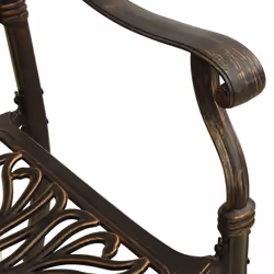 VidaXL 315567 chaise d'extérieur Terrace Fonte d'aluminium Bronze - Vue supplémentaire 7