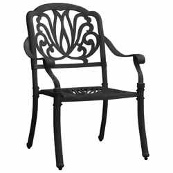 VidaXL 315568 chaise d'extérieur Terrace Fonte d'aluminium Noir
