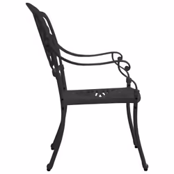 VidaXL 315568 chaise d'extérieur Terrace Fonte d'aluminium Noir - Vue supplémentaire 4
