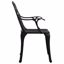 VidaXL 315572 chaise d'extérieur Terrace Fonte d'aluminium Noir - Vue supplémentaire 4