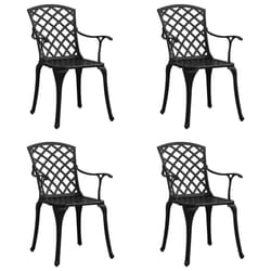 VidaXL 315573 chaise d'extérieur Terrace Fonte d'aluminium Noir