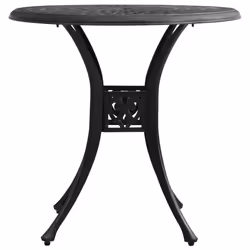 VidaXL 315583 table de jardin Noir
