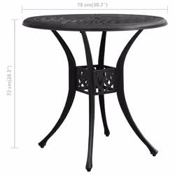 VidaXL 315583 table de jardin Noir - Vue supplémentaire 6