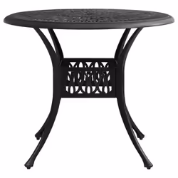VidaXL 315586 table de jardin Noir