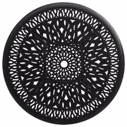 VidaXL 315586 table de jardin Noir