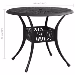 VidaXL 315586 table de jardin Noir - Vue supplémentaire 6