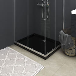 Plateau de douche en abs antigraffio Élégant Design noir Design différentes tailles disponibles taille : 80 x 100 cm