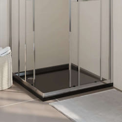 Vidaxl - Receveur de douche carré abs Noir 90x90 cm