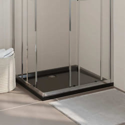 Vidaxl - Receveur de douche rectangulaire abs Noir 80x90 cm