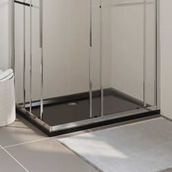 Receveur de douche rectangulaire abs Noir 80x120 cm