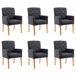 VidaXL 3058298, Polyester, Hévéa, 610 mm, 660 mm, 950 mm, 49 cm, 6 pièce(s)