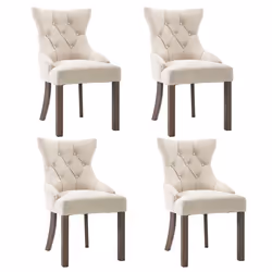 VidaXL 3058303, Polyester, Hévéa, 530 mm, 650 mm, 910 mm, 49,5 cm, 4 pièce(s)