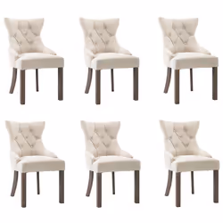 VidaXL 3058307, Polyester, Hévéa, 530 mm, 650 mm, 910 mm, 49,5 cm, 6 pièce(s)