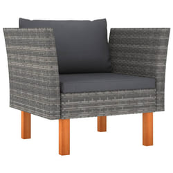 VidaXL 315755 banc de jardin Rotin, Bois