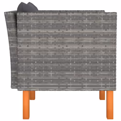 VidaXL 315755 banc de jardin Rotin, Bois