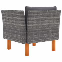 VidaXL 315755 banc de jardin Rotin, Bois - Vue supplémentaire 4