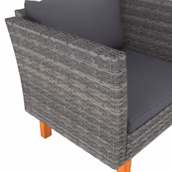 VidaXL 315755 banc de jardin Rotin, Bois - Vue supplémentaire 5