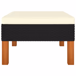 VidaXL 315761 banc de jardin Rotin, Bois