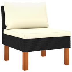 VidaXL 315762 banc de jardin Rotin, Bois