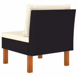 VidaXL 315762 banc de jardin Rotin, Bois - Vue supplémentaire 4