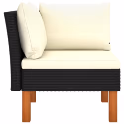 VidaXL 315764 banc de jardin Rotin, Bois