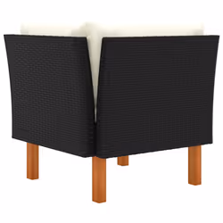 VidaXL 315764 banc de jardin Rotin, Bois