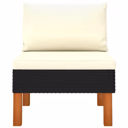 VidaXL 315765 banc de jardin Rotin, Bois - Vue supplémentaire 4