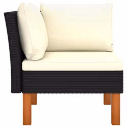 VidaXL 315766 banc de jardin Rotin, Bois - Vue supplémentaire 4