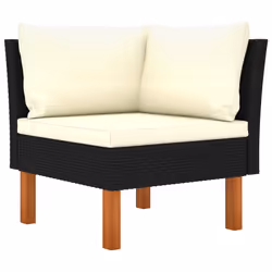 VidaXL 315767 banc de jardin Rotin, Bois