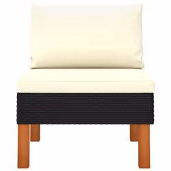 VidaXL 315767 banc de jardin Rotin, Bois - Vue supplémentaire 8
