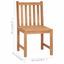 VidaXL 315611 chaise d'extérieur Terrace Teck - Vue supplémentaire 8