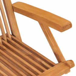 VidaXL 315443 chaise d'extérieur Terrace Teck - Vue supplémentaire 7