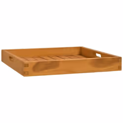 Ce plateau de service classique est fabriqué en bois dur de teck extrêmement durable. Cette pièce d'article en teck est séché ...