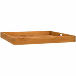 Ce plateau de service classique est fabriqué en bois dur de teck extrêmement durable. Cette pièce d'article en teck est séché ...