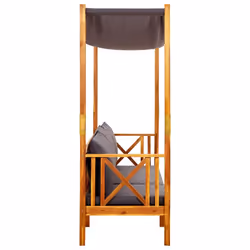 VidaXL 3058010 banc de jardin Bois d'acacia, Tissu, Polyester