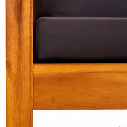 VidaXL 3058010 banc de jardin Bois d'acacia, Tissu, Polyester - Vue supplémentaire 4