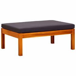VidaXL 3058010 banc de jardin Bois d'acacia, Tissu, Polyester - Vue supplémentaire 6