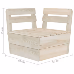 VidaXL 315634 banc de jardin Bois - Vue supplémentaire 6