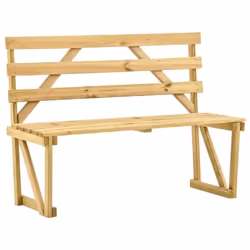 vidaXL Banc de jardin 120 cm Bois de pin imprégné - TU
