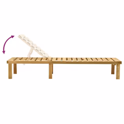 VidaXL 315395 chaise d'extérieur Linge Bois de pin - Vue supplémentaire 5