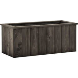 Vidaxl - Lit surélevé Gris foncé 74x32x30 cm Bois de pin massif