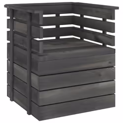 VidaXL 315417, Gris foncé, Bois, Adultes et enfants, 700 mm, 650 mm, 715 mm